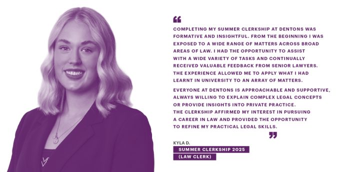 Kyla. D – Summer Clerkship 2025 (Law Clerk)